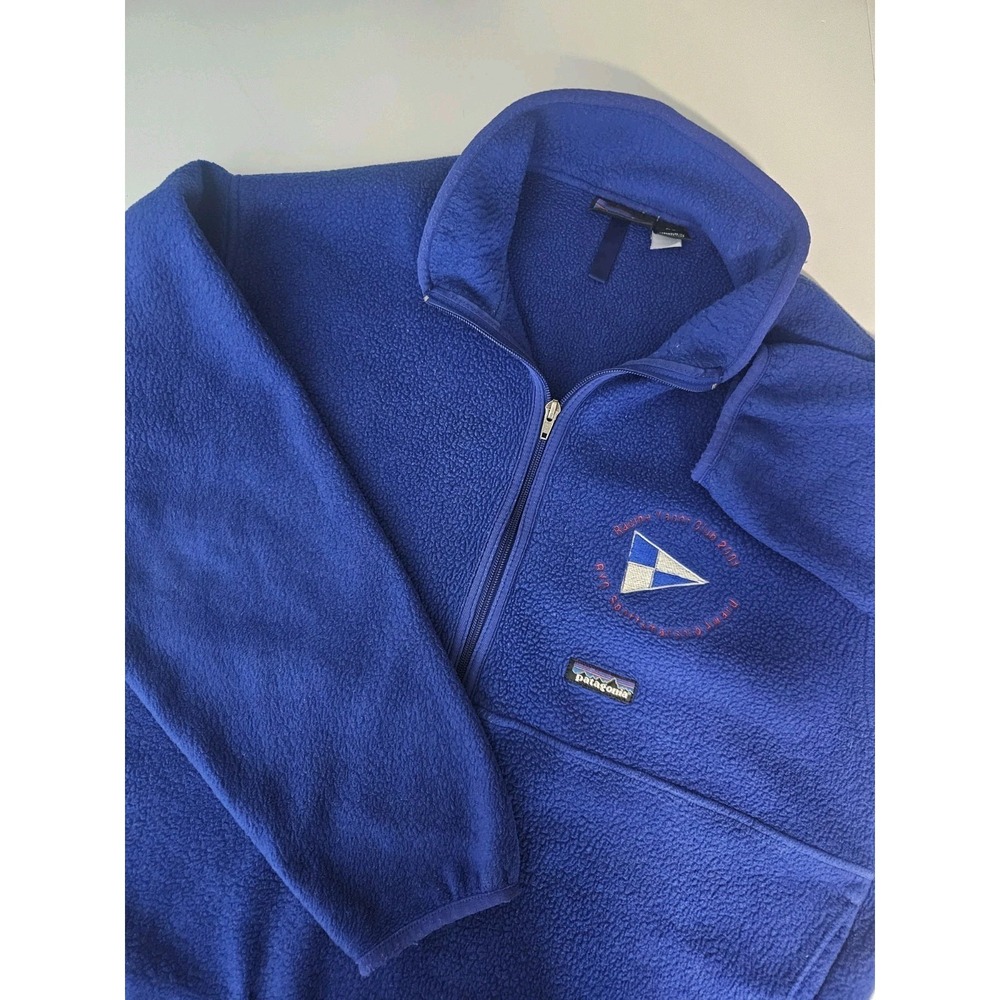 Patagonia Synchilla Men's Polyester Half Zip Fleece Sweater Blue XL